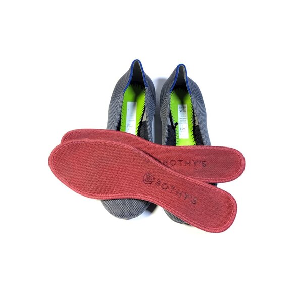 Rothy’s Shoes Size 9.5 Gray Birdseye Round Toe Flats 9.5 - Picture 6 of 7